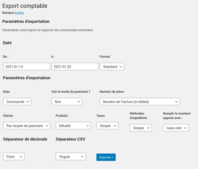 Export comptable (tuto comptabilité)